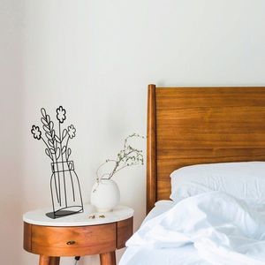 Decoratiune, Flowerpot, 30x53 cm, Negru imagine