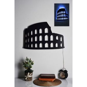 Decoratiune luminoasa LED, Colosseum, 60 LED-uri, Albastru imagine