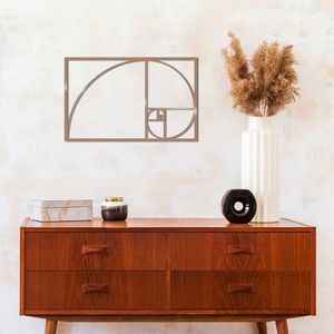 Decoratiune de perete, Golden Ratıo, Dimensiune: 53 x 35 cm, Cupru imagine