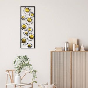 Decoratiune de perete, Metal Art Life, 90 x 32 x 5 cm, Multicolor imagine