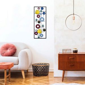 Decoratiune de perete, Metal Art Antique, Dimensiune: 74 x 28 x 5 cm, Multicolor imagine