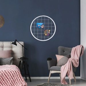 Decoratiune de perete, Moodboard 7, Dimensiune: 55 x 55 cm, Argintiu imagine