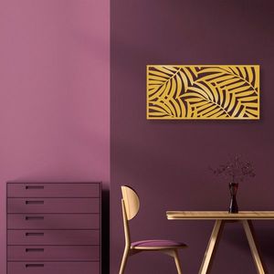 Decoratiune de perete, Decorative Panel 4, 100 x 48 cm, Auriu imagine