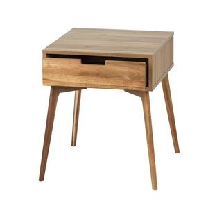 Masuta de colt, Wenko, Acacia, 50 x 55 x 50 cm, lemn/mdf, maro imagine