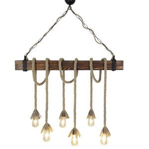 Candelabru All Design, handmade, 100x120x15 cm, Beige Walnut imagine