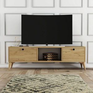 Comoda TV, Hanah Home, Siena 1216, 138x42.6x29.5 cm, Stejar imagine