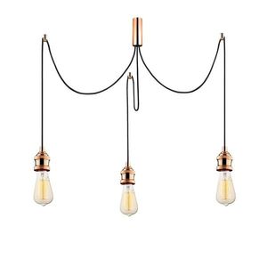 Lustra Kabluni MR - 912, Opviq, 96 x 6 x 102 cm, 3 x E27, 40W, cupru imagine