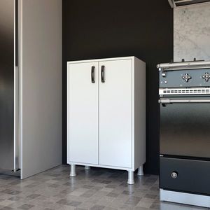 Dulap multifunctional, Hanah Home, M8, 62.6x101.4x35.8 cm, Alb imagine