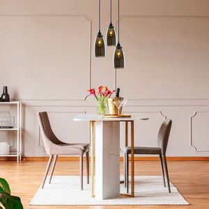 Candelabru, Opviq, Smoked - 041, E27, 60 W, metal/sticla imagine