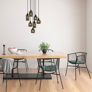 Candelabru, Opviq, Smoked - 081, E27, 60 W, metal/sticla imagine