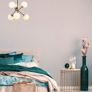 Lustra, Opviq, 584TTM1205, Alb/Negru imagine