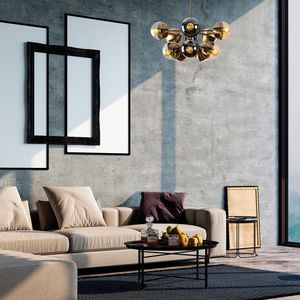 Lustra, Karsor - 1274, Tatum, 68 x 68 x 75 cm, 10 x E27, 40W, aramiu antic imagine