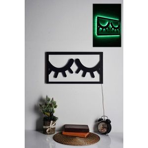 Decoratiune luminoasa LED, Sleepy Eyes, 60 LED-uri, Verde imagine