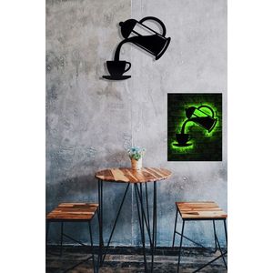 Decoratiune luminoasa LED, Coffee, 60 LED-uri, Verde imagine