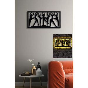 Decoratiune luminoasa LED, Dancing Women, 60 LED-uri, Galben imagine