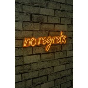 Decoratiune luminoasa LED, No Regrets, DC 12 V, Galben imagine