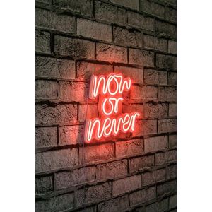 Decoratiune luminoasa LED, Now or Never, DC 12 V, Rosu imagine