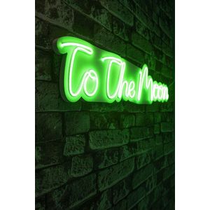 Decoratiune luminoasa LED, To the Moon, DC 12 V, Verde imagine