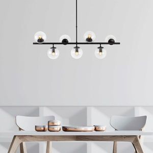 Lustra, Opviq, 942FLG1217, Negru imagine