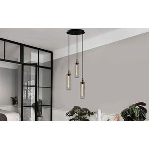 Lustra, Opviq, 521SHN3402, Negru imagine