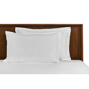 Fata de perna, L'essentiel Maison, Gauze (65 x 65), Bumbac, Alb imagine