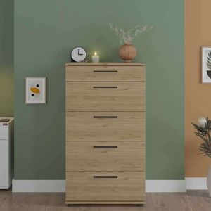 Dulap, Hanah Home, Sfn-550-Ff-1, 60x108x44 cm, Stejar imagine