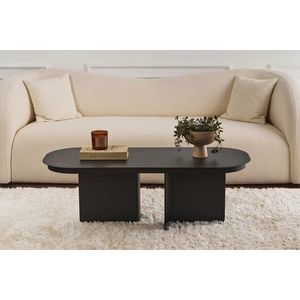 Masuta de cafea, Hanah Home, Shb-010, 120x45x44 cm, Negru imagine