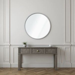 Oglinda decorativa, Hanah Home, Ocean 40, Argintiu imagine