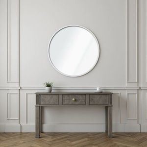 Oglinda decorativa, Hanah Home, Ocean 40, Alb imagine