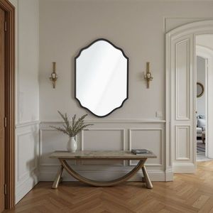 Oglinda decorativa, Hanah Home, Starlit 47 x 70, 47x70 cm, Negru imagine