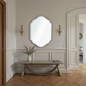 Oglinda decorativa, Hanah Home, Starlit 47 x 70, 47x70 cm, Argintiu imagine