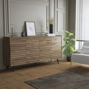 Consola, Hanah Home, FRN-7017-1, 180x92x44 cm, Maro imagine