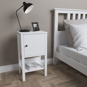 Noptiera, Hanah Home, FRN-10030, 40x71x30 cm, Maro/Alb imagine