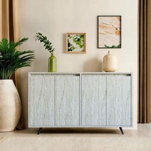 Consola, Hanah Home, Shans, 140x86x40 cm, Travertin imagine