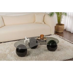 Masuta de cafea, Hanah Home, Sphere, 120x30x70 cm, Gri inchis imagine