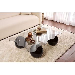 Masuta de cafea, Hanah Home, Noxa, 120x30x80 cm, Gri inchis imagine