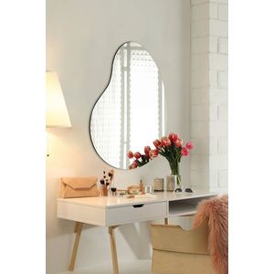 Oglinda decorativa, Hanah Home, Glenia, Argintiu imagine