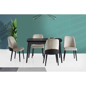 Masa, Hanah Home, Inci, Negru imagine