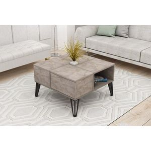 Masuta de cafea, Hanah Home, Nirvana, 71.8x43.8x71.8 cm, Maro imagine