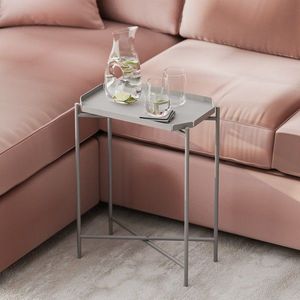 Masuta de cafea, Hanah Home, Shb-009-C, 26x56x40 cm, Gri imagine