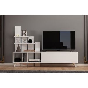 Comoda TV, Hanah Home, Vale, 160x115x33 cm, Alb imagine