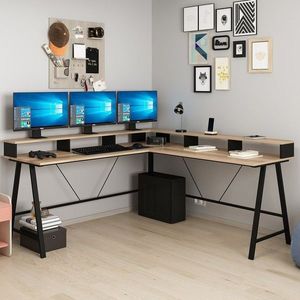 Birou, Hanah Home, Team, 180x90x60 cm, Dore imagine