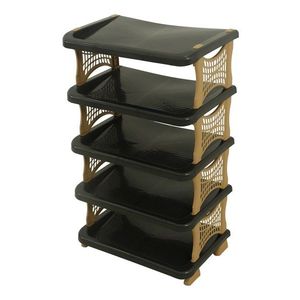 Pantofar, Hanah Home, Star Luxe, 48x82x30 cm, Negru imagine