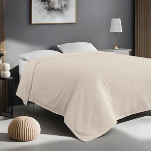 Cuvertura pique Single, L'essentiel Maison, Plain, Crem imagine