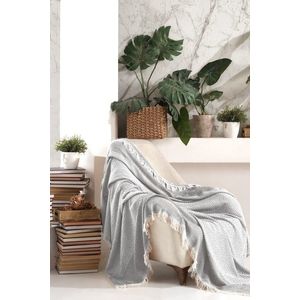 Cuvertura de pat, L'essentiel Maison, Etnik, Gri imagine