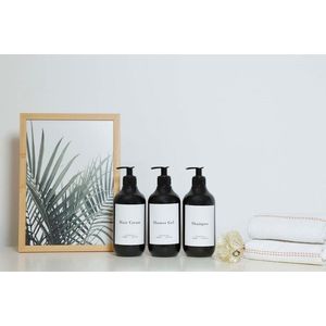 Set dozator de sapun, L'essentiel Maison, Trovesd1, Negru imagine