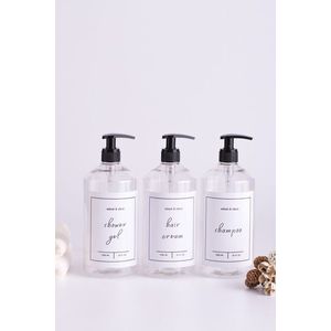 Set dozator de sapun, L'essentiel Maison, Troveşpd, Transparent imagine