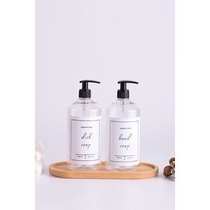 Set dozator de sapun, L'essentiel Maison, Troveşs1, Transparent imagine