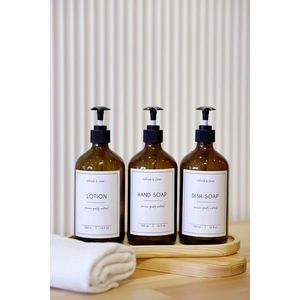 Set dozator de sapun, L'essentiel Maison, Troveacb, Chihlimbar imagine