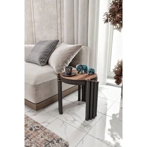 Set masute Nesting 4 piese, Hanah Home, Lavia 4, Maro imagine